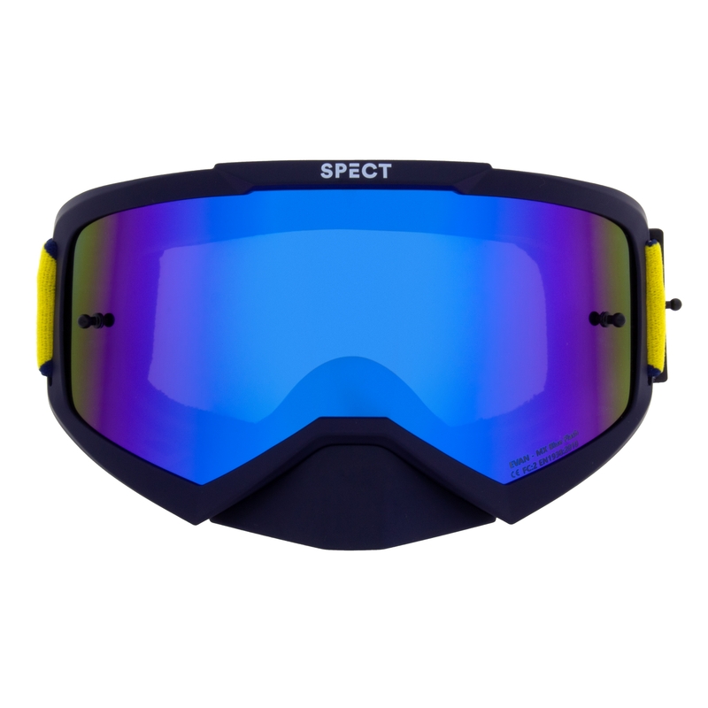 Motorcrossbril Red Bull Spect EVAN donkerblauw met blauwe lens
