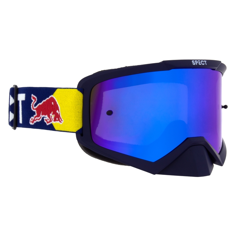 Motorcrossbril Red Bull Spect EVAN donkerblauw met blauwe lens