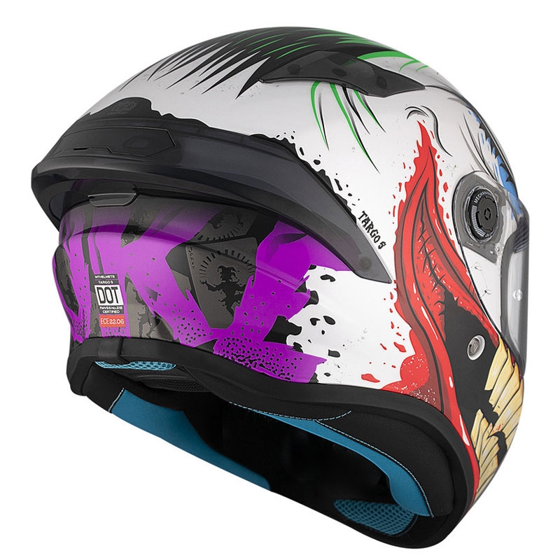 MT TARGO S JOKE A5 integraal motorhelm wit-zwart-rood