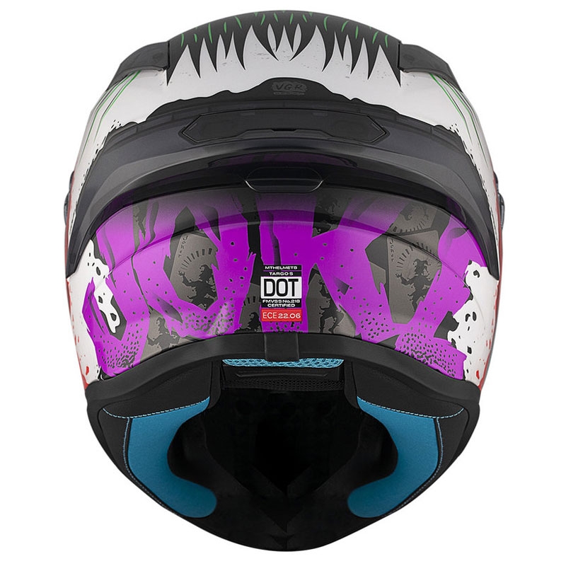MT TARGO S JOKE A5 integraal motorhelm wit-zwart-rood