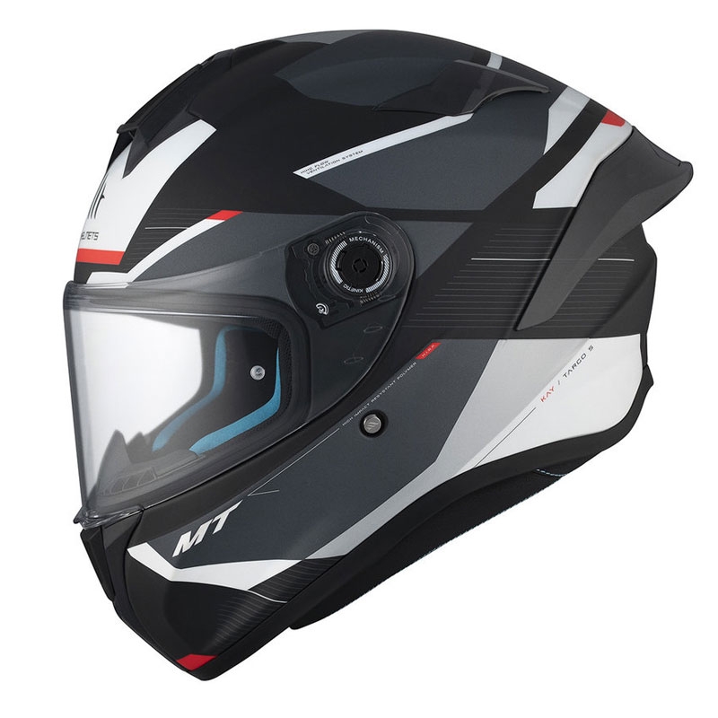 MT TARGO S KAY B2 integraal motorhelm mat zwart-grijs-wit
