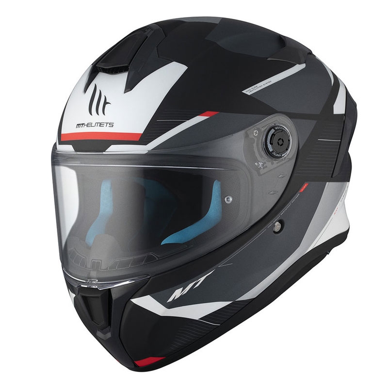 MT TARGO S KAY B2 integraal motorhelm mat zwart-grijs-wit