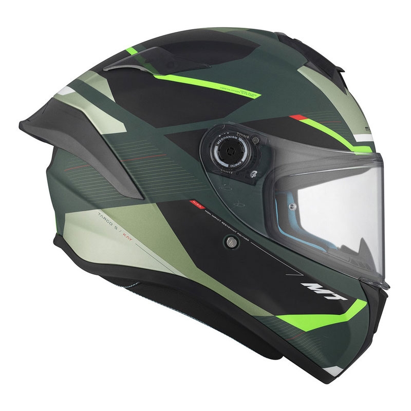 MT TARGO S KAY C6 integraal motorhelm mat zwart-groen
