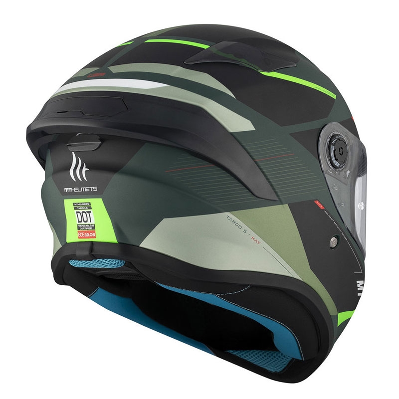 MT TARGO S KAY C6 integraal motorhelm mat zwart-groen