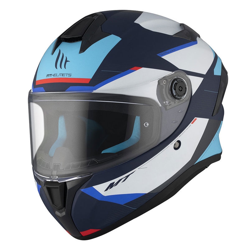 MT TARGO S KAY C7 integraal motorhelm mat blauw-wit