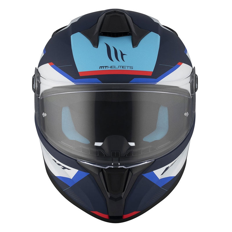 MT TARGO S KAY C7 integraal motorhelm mat blauw-wit