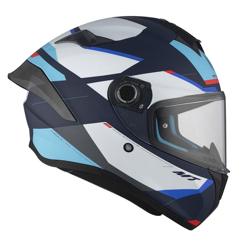 MT TARGO S KAY C7 integraal motorhelm mat blauw-wit
