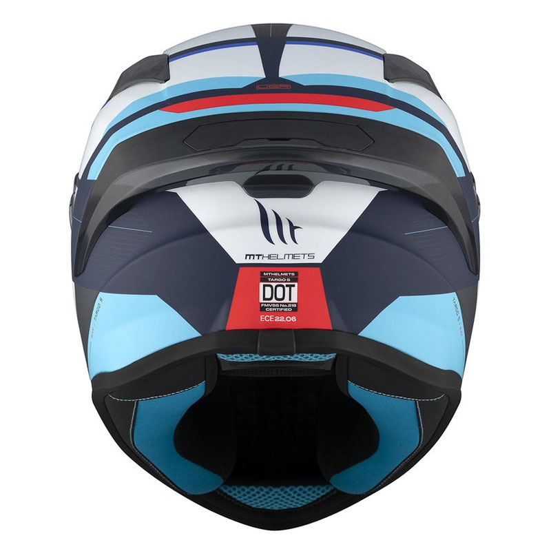 MT TARGO S KAY C7 integraal motorhelm mat blauw-wit