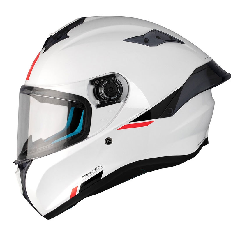 MT TARGO S SOLID A0 integraal motorhelm glanzend wit