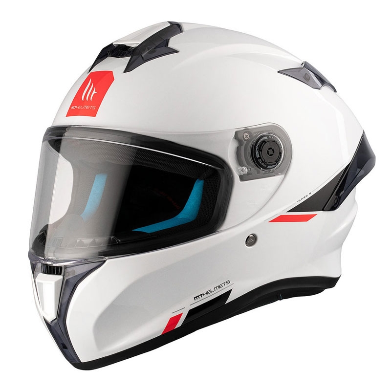 MT TARGO S SOLID A0 integraal motorhelm glanzend wit