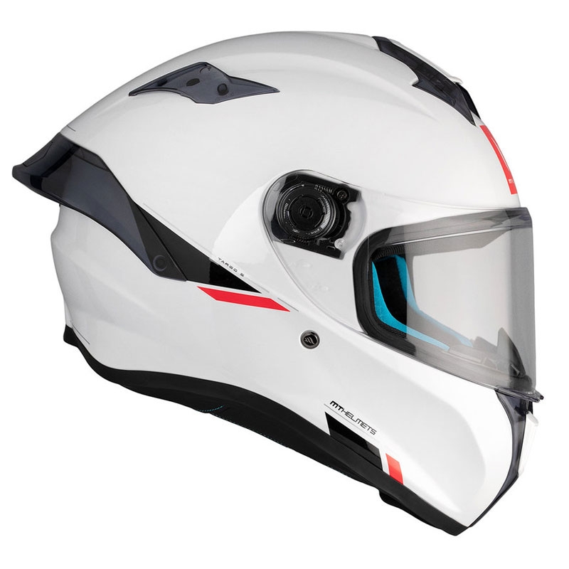 MT TARGO S SOLID A0 integraal motorhelm glanzend wit
