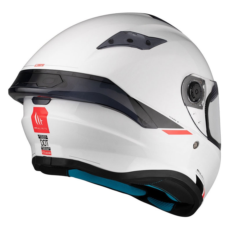 MT TARGO S SOLID A0 integraal motorhelm glanzend wit