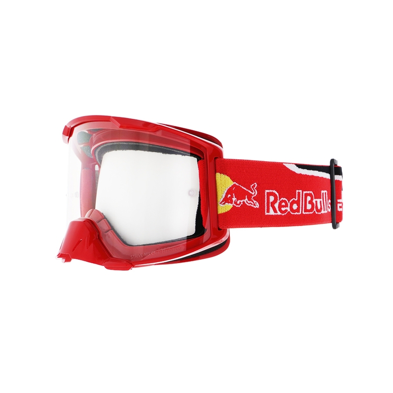 Motorcrossbril Red Bull Spect STRIVE S rood met heldere lens