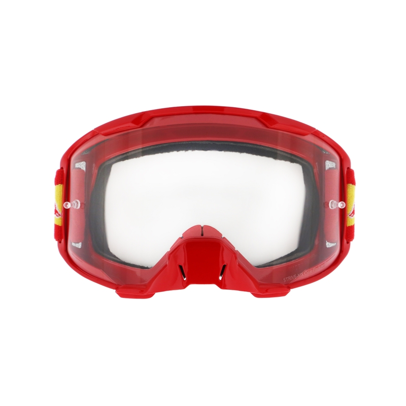 Motorcrossbril Red Bull Spect STRIVE S rood met heldere lens