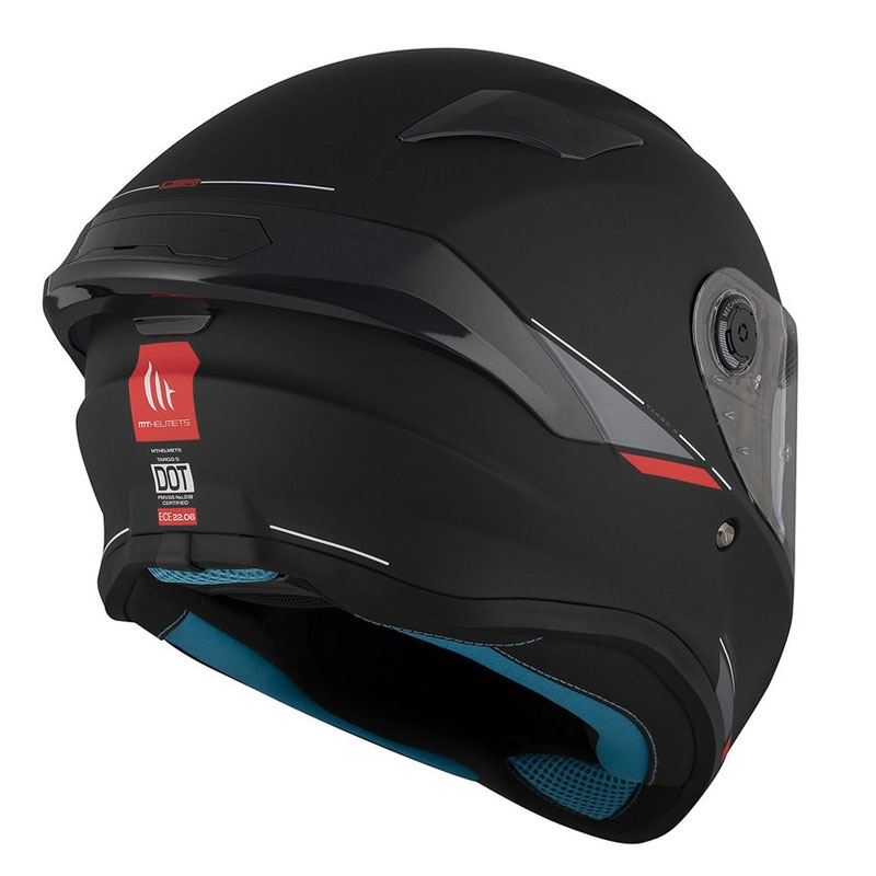 MT TARGO S SOLID A1 integraal motorhelm matzwart