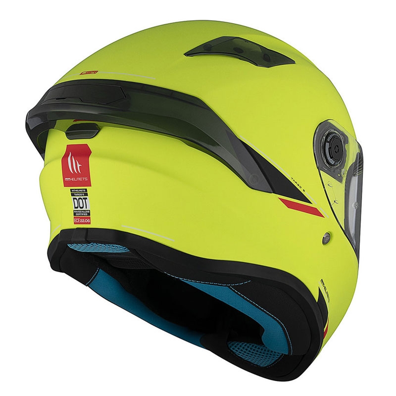 MT TARGO S SOLID A3 integraal motorhelm mat geel