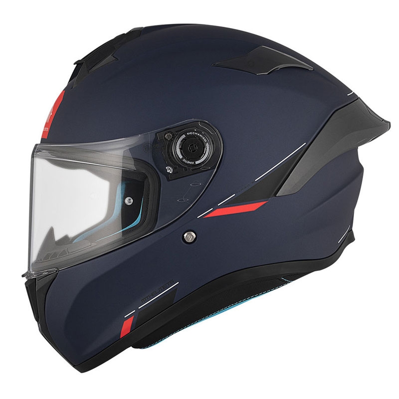 MT TARGO S SOLID A7 integraal motorhelm mat blauw