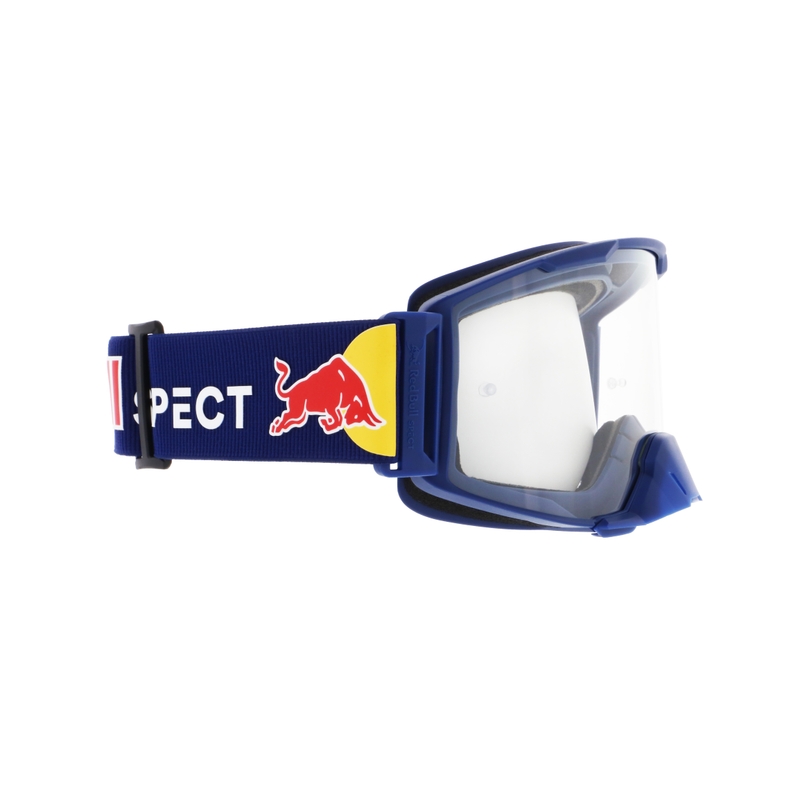 Motorcrossbril Red Bull Spect STRIVE S donkerblauw met heldere lens