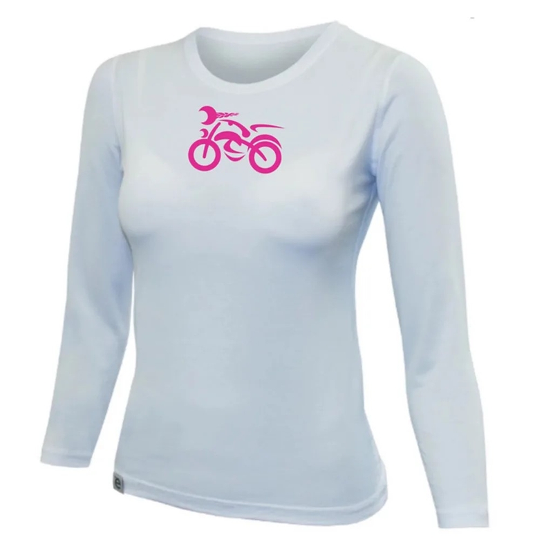 Dames-T-shirt nanosilver® MOTOLADY wit - lange mouw