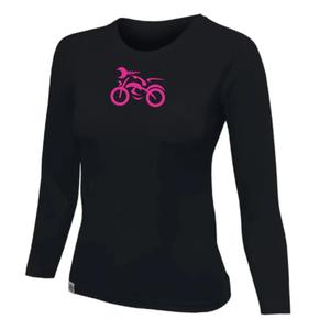 Dames-T-shirt nanosilver® MOTOLADY zwart - lange mouw