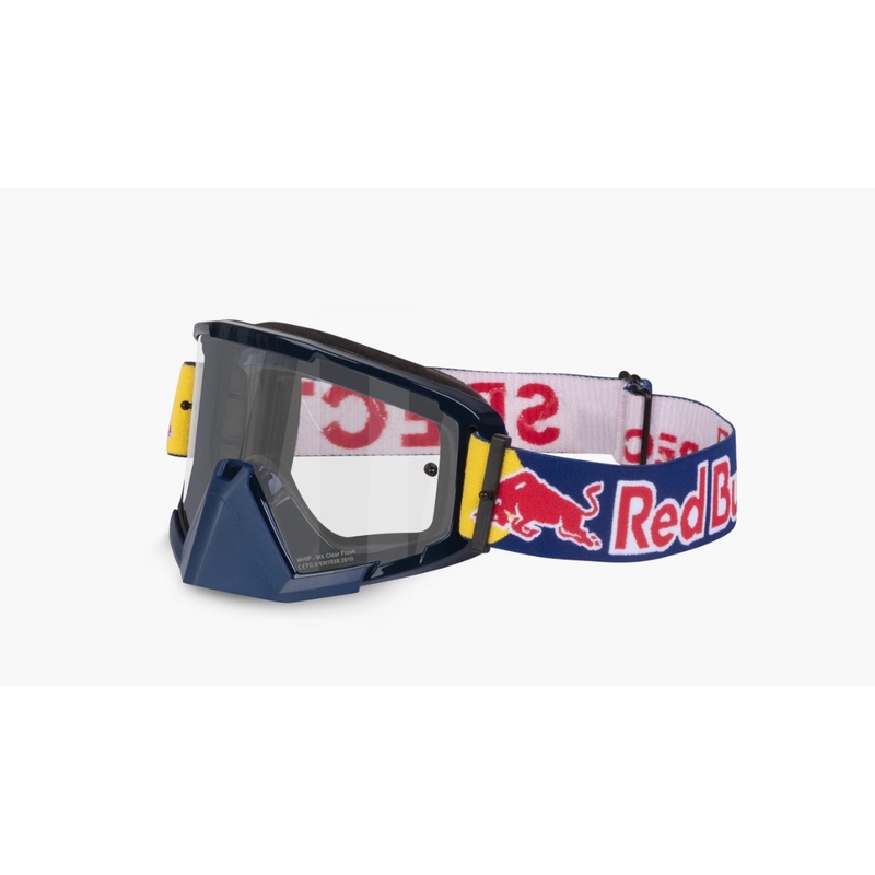 Motorcrossbril Red Bull Spect WHIP donkerblauw met heldere lens