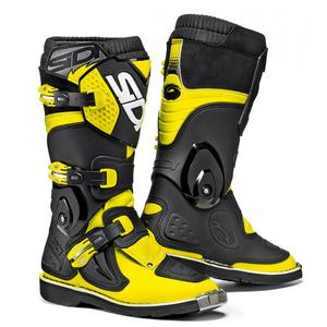 Kinder motorcrossschoenen Sidi Flame fluo geel-zwart