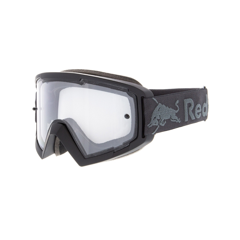 Motorcrossbril Red Bull Spect WHIP donkergrijs met heldere lens