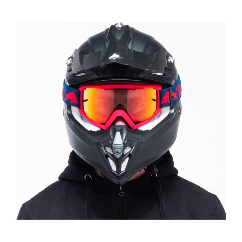 Motorcrossbril Red Bull Spect WHIP rood met oranje lens