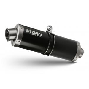 Koncovka výfuku STORM GP Černá ocel