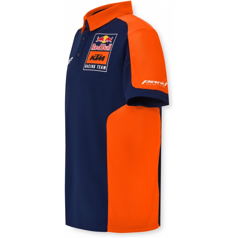 Poloshirt KTM Replica Team blauw-oranje uitverkoop
