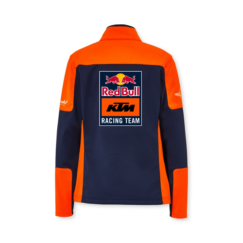 Dames KTM Replica Team softshell jack blauw-oranje