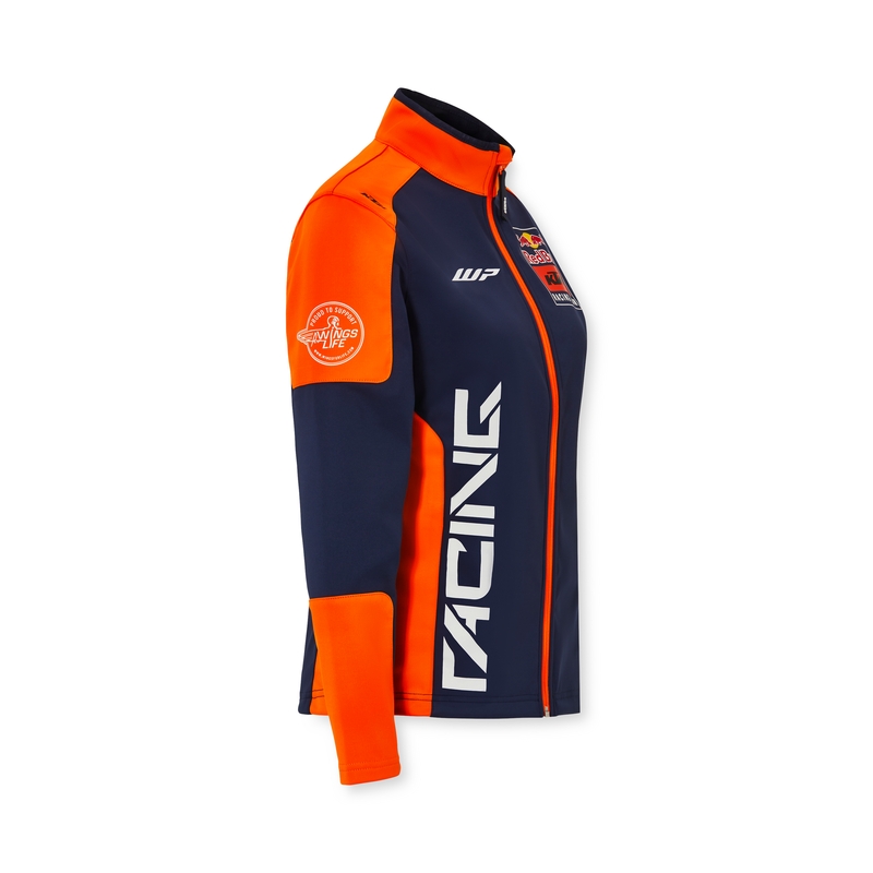Dames KTM Replica Team softshell jack blauw-oranje