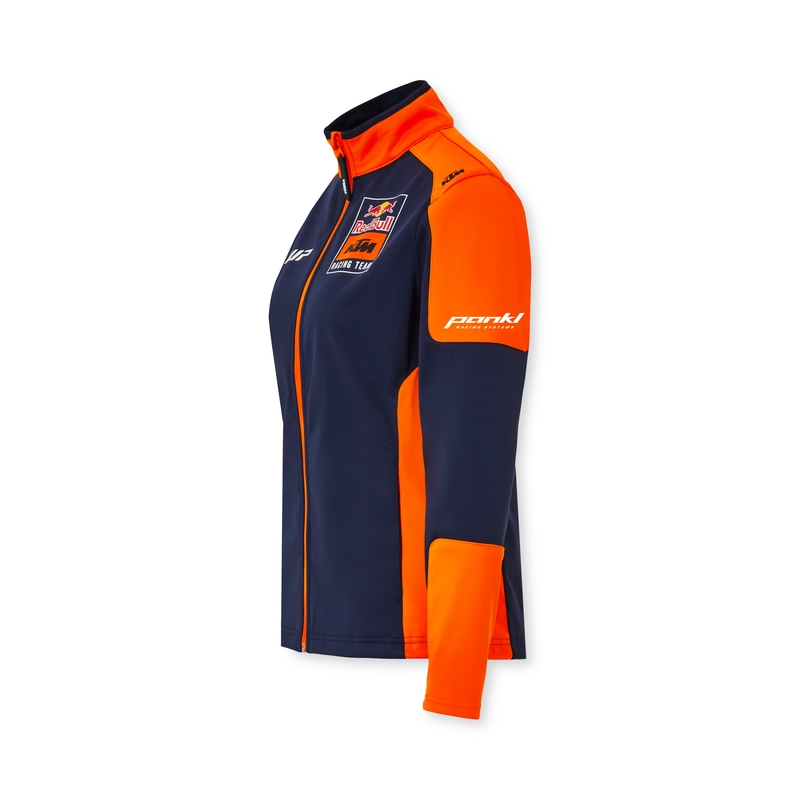 Dames KTM Replica Team softshell jack blauw-oranje