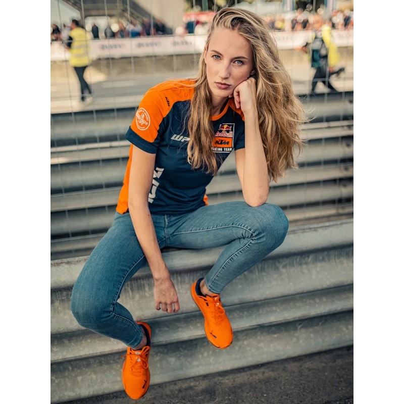 Dameshemd KTM Replica Team blauw-oranje