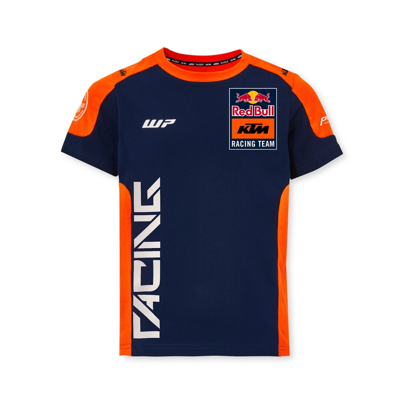 Kinder T-shirt KTM Replica Team blauw-oranje