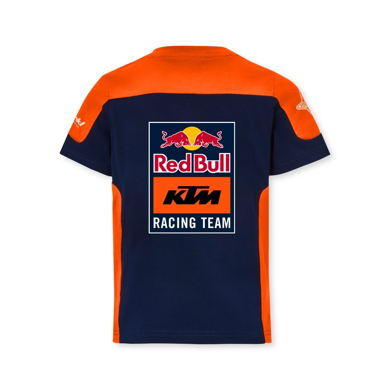 Kinder T-shirt KTM Replica Team blauw-oranje