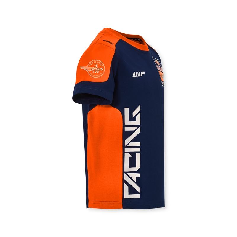 Kinder T-shirt KTM Replica Team blauw-oranje