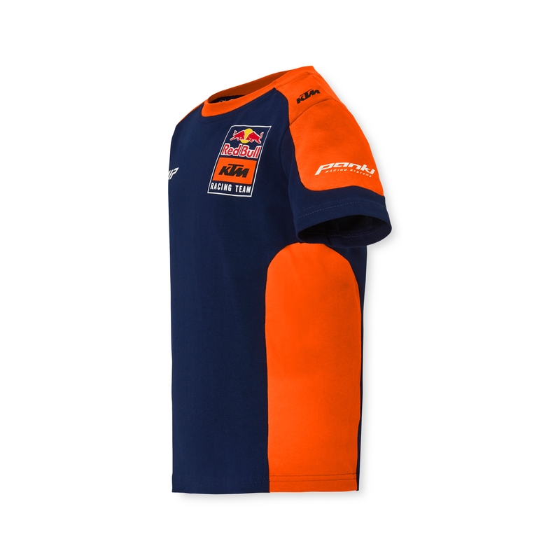 Kinder T-shirt KTM Replica Team blauw-oranje