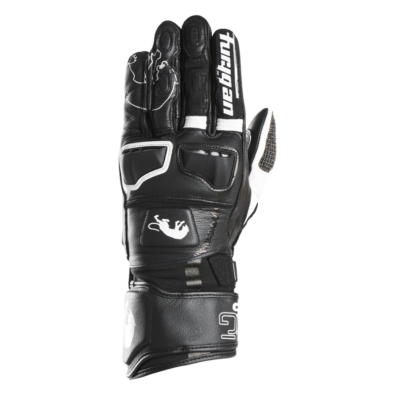 Motorhandschoenen Furygan STYG 15 zwart-wit