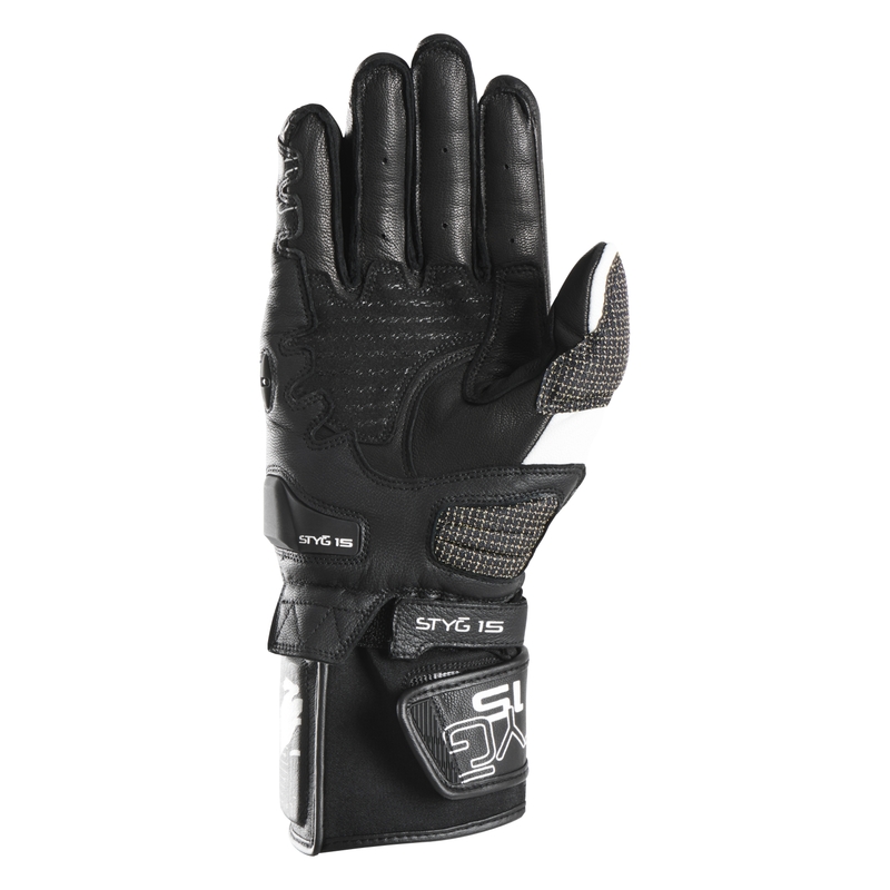 Motorhandschoenen Furygan STYG 15 zwart-wit