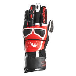 Motorhandschoenen Furygan STYG 15 zwart-wit-rood