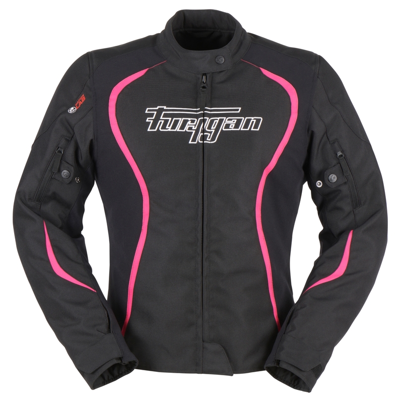 Furygan Odessa zwart, wit en roze motorjack voor dames