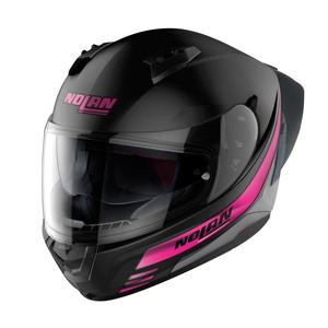 Nolan N60-6 Sport Outset 23 zwart met roze integraal motorhelm