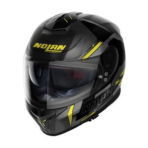 Nolan N80-8 Wanted N-com zwart-fluo geel integraal motorhelm