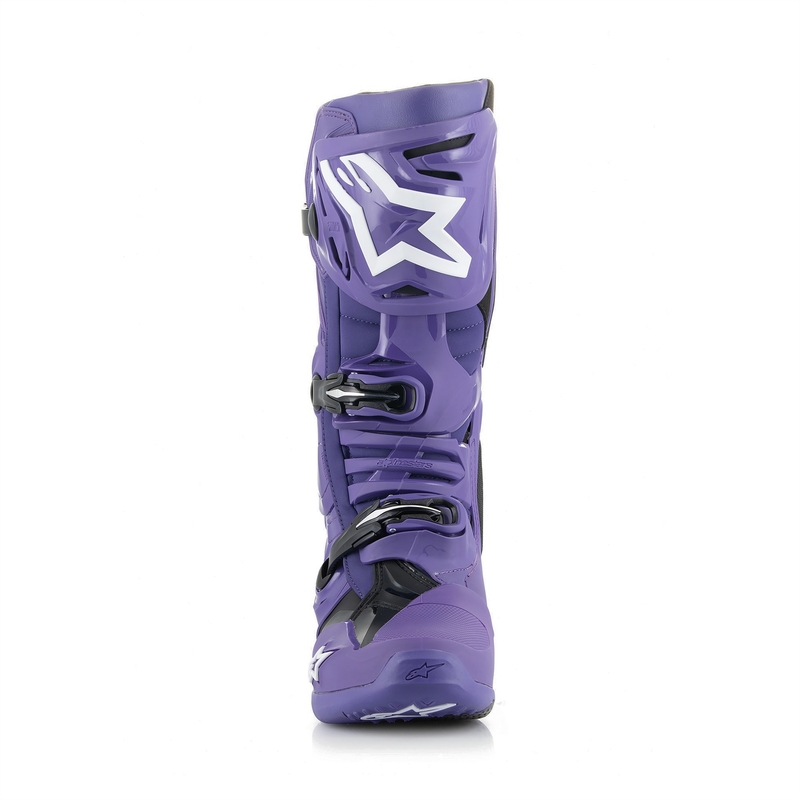Alpinestars Tech 10 motorlaarzen paars-zwart-wit