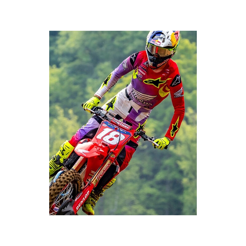 Alpinestars Tech 10 motorlaarzen geel fluo-zwart-rood fluo