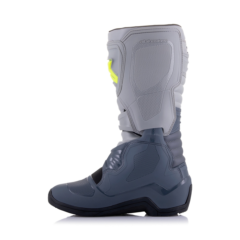 Alpinestars Tech 3 lichtgrijs-zwart-fluogeel motorlaarzen