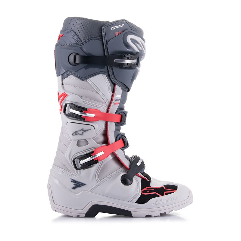 Alpinestars Tech 7 Enduro 2024 grijs-fluo-zwart motorlaarzen