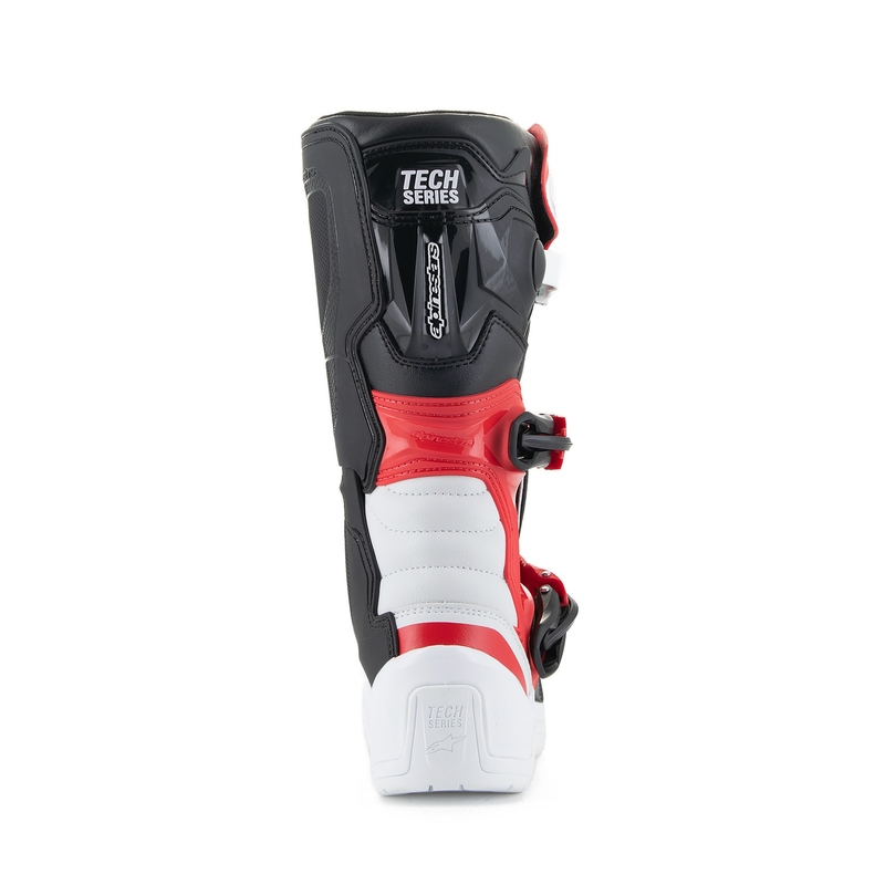 Alpinestars Tech 3S Jeugd Wit-Zwart-Rood Kinder Motorfiets Laarzen
