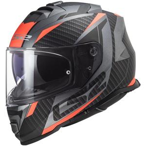 LS2 FF800 Storm II Racer integraalhelm titanium-oranje
